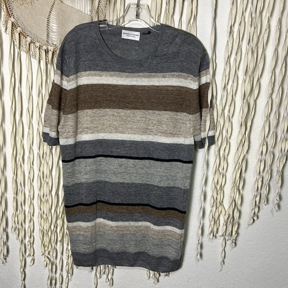 Khakis of Carmel NWOIT Men's Short Sleeve Knit Linen Top Size 54/XXL - Picture 1 of 7